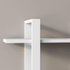 image:imageNathan James Floating Wall Book Shelves 3Tier Display Shelf Decorative Modular Shelf in Solid Wood for Bedroom Nursery Bathroom or Kitchen Set of 2Matte White