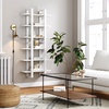 image:imageNathan James Floating Wall Book Shelves 3Tier Display Shelf Decorative Modular Shelf in Solid Wood for Bedroom Nursery Bathroom or Kitchen Set of 2Matte White
