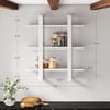 image:imageNathan James Floating Wall Book Shelves 3Tier Display Shelf Decorative Modular Shelf in Solid Wood for Bedroom Nursery Bathroom or Kitchen Set of 2Matte White