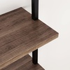 image:imageNathan James Floating Wall Book Shelves 3Tier Display Shelf Decorative Modular Shelf in Solid Wood for Bedroom Nursery Bathroom or Kitchen Set of 2Rustic OakMatte Black