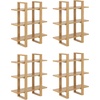 image:imageNathan James Floating Wall Book Shelves 3Tier Display Shelf Decorative Modular Shelf in Solid Wood for Bedroom Nursery Bathroom or Kitchen Set of 2Warm Pine