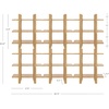 image:imageNathan James Floating Wall Book Shelves 3Tier Display Shelf Decorative Modular Shelf in Solid Wood for Bedroom Nursery Bathroom or Kitchen Set of 2Warm Pine