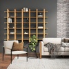 image:imageNathan James Floating Wall Book Shelves 3Tier Display Shelf Decorative Modular Shelf in Solid Wood for Bedroom Nursery Bathroom or Kitchen Set of 2Warm Pine