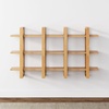 image:imageNathan James Floating Wall Book Shelves 3Tier Display Shelf Decorative Modular Shelf in Solid Wood for Bedroom Nursery Bathroom or Kitchen Set of 2Warm Pine