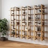 image:imageNathan James Floating Wall Book Shelves 3Tier Display Shelf Decorative Modular Shelf in Solid Wood for Bedroom Nursery Bathroom or Kitchen Set of 2Warm Pine
