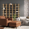 image:imageNathan James Floating Wall Book Shelves 3Tier Display Shelf Decorative Modular Shelf in Solid Wood for Bedroom Nursery Bathroom or Kitchen Set of 2Warm Pine