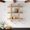 image:imageNathan James Floating Wall Book Shelves 3Tier Display Shelf Decorative Modular Shelf in Solid Wood for Bedroom Nursery Bathroom or Kitchen Set of 2Warm Pine