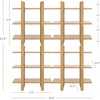 image:imageNathan James Floating Wall Book Shelves 3Tier Display Shelf Decorative Modular Shelf in Solid Wood for Bedroom Nursery Bathroom or Kitchen Set of 2Warm Pine