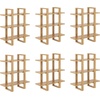 image:imageNathan James Floating Wall Book Shelves 3Tier Display Shelf Decorative Modular Shelf in Solid Wood for Bedroom Nursery Bathroom or Kitchen Set of 2Warm Pine