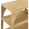 image:imageNathan James Ford Organic Modern Console Table or Arched Storage Cabinet with Open Shelf Storage for Entryway or Living Room Light Brown Set of 3Light Brown