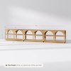 image:imageNathan James Ford Organic Modern Console Table or Arched Storage Cabinet with Open Shelf Storage for Entryway or Living Room Light Brown Set of 3Light Brown