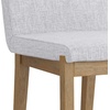 image:imageNathan James Gracie Modern Upholstered Bar Chair Wooden Bar Stool for Kitchen Island with Faux Leather Upholstery Light Brown Set of 2BrownGrey