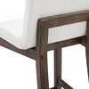 image:imageNathan James Gracie Modern Upholstered Bar Chair Wooden Bar Stool for Kitchen Island with Faux Leather Upholstery Light Brown Set of 2Dark BrownBeige