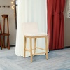 image:imageNathan James Gracie Modern Upholstered Bar Chair Wooden Bar Stool for Kitchen Island with Faux Leather Upholstery Light Brown Set of 2Light BrownBeige