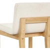 image:imageNathan James Gracie Modern Upholstered Bar Chair Wooden Bar Stool for Kitchen Island with Faux Leather Upholstery Light Brown Set of 2Light BrownBeige