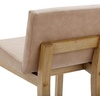 image:imageNathan James Gracie Modern Upholstered Bar Chair Wooden Bar Stool for Kitchen Island with Faux Leather Upholstery Light Brown Set of 2Medium BrownLight Brown