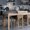 image:imageNathan James Gracie Modern Upholstered Bar Chair Wooden Bar Stool for Kitchen Island with Faux Leather Upholstery Light Brown Set of 2Medium BrownLight Brown