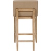 image:imageNathan James Gracie Modern Upholstered Bar Chair Wooden Bar Stool for Kitchen Island with Faux Leather Upholstery Light Brown Set of 2Medium BrownLight Brown