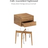 image:imageNathan James Harper Mid Century Modern Set Solid Wood Living Room Storage with 2 Nightstands Solid Wood Legs and Metal Drawer Pulls AcaciaBlackAcacia