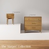 image:imageNathan James Harper Mid Century Modern Set Solid Wood Living Room Storage with 2 Nightstands Solid Wood Legs and Metal Drawer Pulls AcaciaBlackAcacia