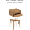 image:imageNathan James Harper Mid Century Modern Set Solid Wood Living Room Storage with 2 Nightstands Solid Wood Legs and Metal Drawer Pulls AcaciaBlackAcacia