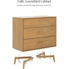 image:imageNathan James Harper Mid Century Modern Set Solid Wood Living Room Storage with 2 Nightstands Solid Wood Legs and Metal Drawer Pulls AcaciaBlackAcaciaBlack