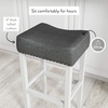 image:imageNathan James Harvey Rattan Bar Stool Bohemian Counter Height Stool with Woven Seagrass Seat Solid Wood Legs and Metal Footrest SeagrassBrushed Gray Set of 4Dark GrayWhite