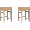 image:imageNathan James Harvey Rattan Bar Stool Bohemian Counter Height Stool with Woven Seagrass Seat Solid Wood Legs and Metal Footrest SeagrassBrushed Gray Set of 4SeagrassBrushed Gray