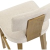 image:imageNathan James Irie Scandinavian Counter Height Cushioned Bar Stool Kitchen Bar Stool with Boucle Upholstery Metal Legs and Solid Wood Frame Cream BoucleBlack Set of 4FlaxLight Brown