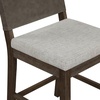 image:imageNathan James Irie Scandinavian Counter Height Cushioned Bar Stool Kitchen Bar Stool with Boucle Upholstery Metal Legs and Solid Wood Frame Cream BoucleBlack Set of 4GrayDark Brown