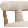 image:imageNathan James Irie Scandinavian Counter Height Cushioned Bar Stool Kitchen Bar Stool with Boucle Upholstery Metal Legs and Solid Wood Frame Cream BoucleBlack Set of 4Light BrownNatural Flax