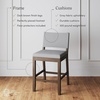 image:imageNathan James Irie Scandinavian Counter Height Cushioned Bar Stool Kitchen Bar Stool with Boucle Upholstery Metal Legs and Solid Wood Frame Cream BoucleBlack Set of 4GrayBrown