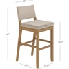 image:imageNathan James Irie Scandinavian Counter Height Cushioned Bar Stool Kitchen Bar Stool with Boucle Upholstery Metal Legs and Solid Wood Frame Cream BoucleBlack Set of 4Light Brown