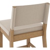 image:imageNathan James Irie Scandinavian Counter Height Cushioned Bar Stool Kitchen Bar Stool with Boucle Upholstery Metal Legs and Solid Wood Frame Cream BoucleBlack Set of 4Light Brown