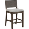 image:imageNathan James Irie Scandinavian Counter Height Cushioned Bar Stool Kitchen Bar Stool with Boucle Upholstery Metal Legs and Solid Wood Frame Cream BoucleBlack Set of 4GrayDark Brown