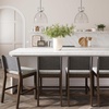 image:imageNathan James Irie Scandinavian Counter Height Cushioned Bar Stool Kitchen Bar Stool with Boucle Upholstery Metal Legs and Solid Wood Frame Cream BoucleBlack Set of 4GrayDark Brown