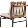 image:imageNathan James Irie Scandinavian Counter Height Cushioned Bar Stool Kitchen Bar Stool with Boucle Upholstery Metal Legs and Solid Wood Frame Cream BoucleBlack Set of 4Irie Light Brown
