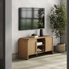 image:imageNathan James Iris Mid Century Modern Minimalist TV Stand with Storage Media Console Cabinet for TVs Up to 50 Light Brown