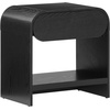 image:imageNathan James Iris MidCentury Modern Nightstand with Drawer End Table with Storage for Bedroom or Living Room with Rounded Silhouette Black Oak