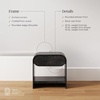image:imageNathan James Iris MidCentury Modern Nightstand with Drawer End Table with Storage for Bedroom or Living Room with Rounded Silhouette Black Oak Set of 2