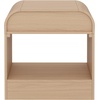 image:imageNathan James Iris MidCentury Modern Nightstand with Drawer End Table with Storage for Bedroom or Living Room with Rounded Silhouette Light Oak