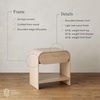 image:imageNathan James Iris MidCentury Modern Nightstand with Drawer End Table with Storage for Bedroom or Living Room with Rounded Silhouette Light Oak Set of 2