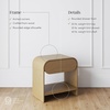 image:imageNathan James Iris MidCentury Modern Nightstand with Drawer Wooden Bedside Table for Bedroom or Living Room with Rounded Silhouette Set of 2