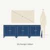 image:imageNathan James Iris MidCentury Modern White Wood Credenza with Arched Cabinet Doors for Living RoomBeige