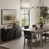 image:imageNathan James Iris MidCentury Modern White Wood Credenza with Arched Cabinet Doors for Living RoomBlack Oak