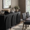 image:imageNathan James Iris MidCentury Modern White Wood Credenza with Arched Cabinet Doors for Living RoomBlack Oak