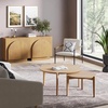 image:imageNathan James Iris MidCentury Modern White Wood Credenza with Arched Cabinet Doors for Living RoomBrushed Light Brown