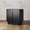 image:imageNathan James Iris MidCentury Modern White Wood Credenza with Arched Cabinet Doors for Living RoomJoey Black Oak