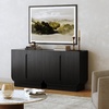image:imageNathan James Iris MidCentury Modern White Wood Credenza with Arched Cabinet Doors for Living RoomJoey Black Oak