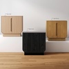 image:imageNathan James Iris MidCentury Modern White Wood Credenza with Arched Cabinet Doors for Living RoomJoey Black Oak